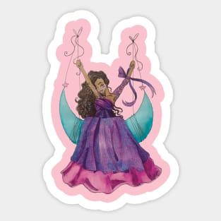 Moon Swing Sticker